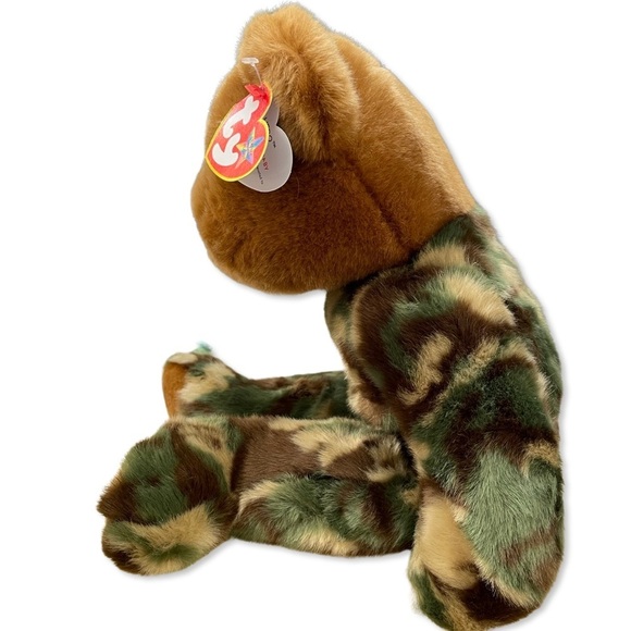 BEANIE Buddy Vintage Original 2003 TY Military Camouflage Collectible 14 inches - Picture 7 of 8